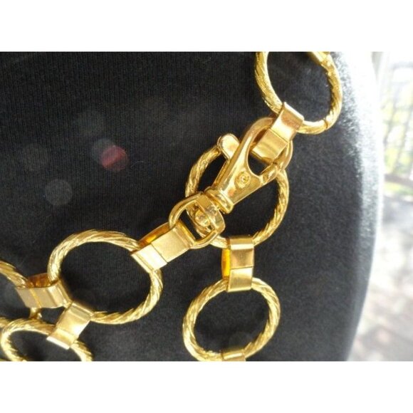 Vintage Handmade 1970\'s Gold Tone Textured \